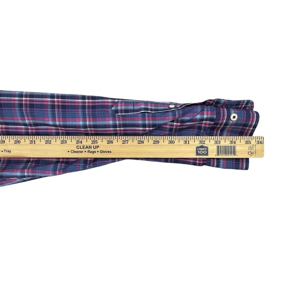 Men's Peter Millar Plaid Long Sleeve Button Down Dress‎ shirt Large - Picture 6 of 8